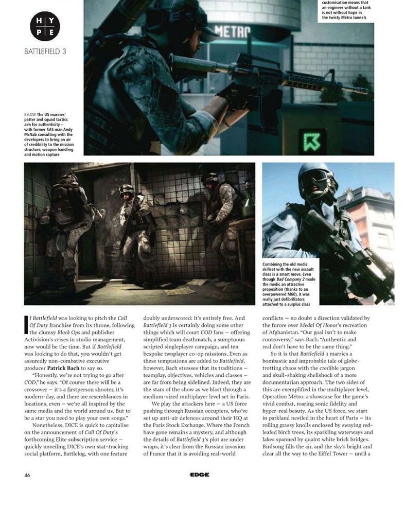 Battlefield 3'ün yeni dergi taramaları internette