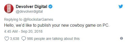 Devolver Digital Red Dead Redemption 2'nin PC sürümüne talip oldu