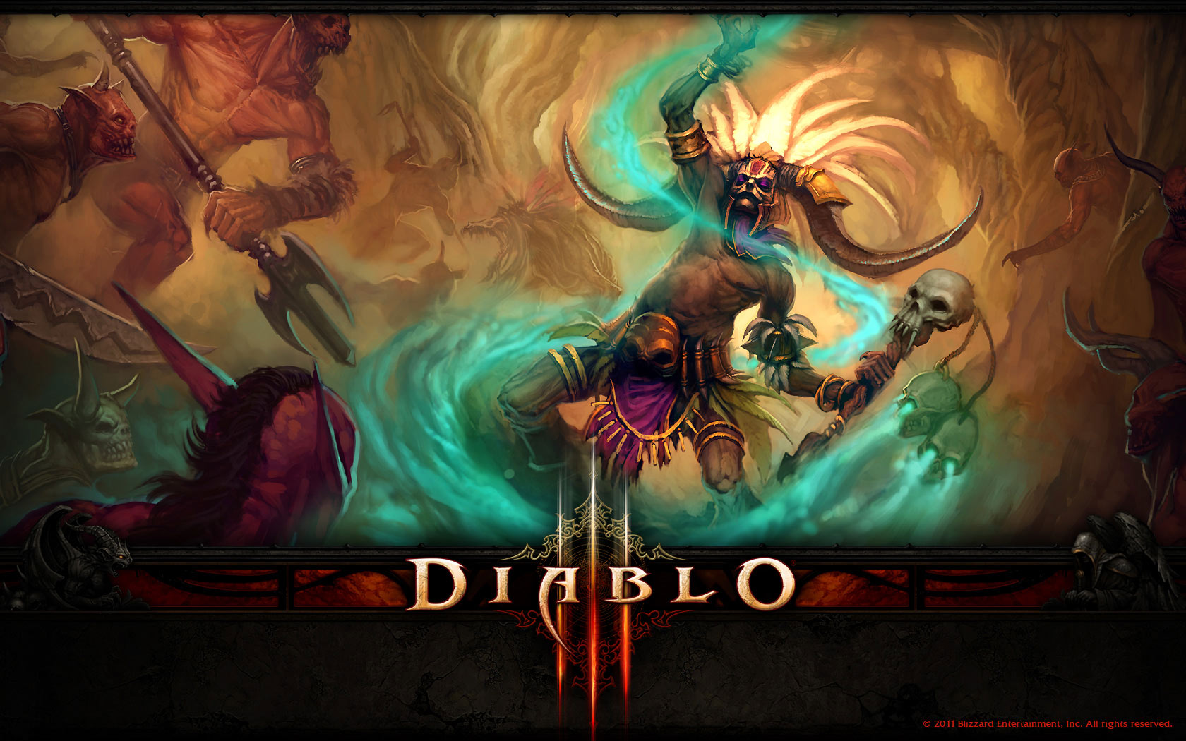 Diablo 3'e yüksek kalite duvar kağıtları