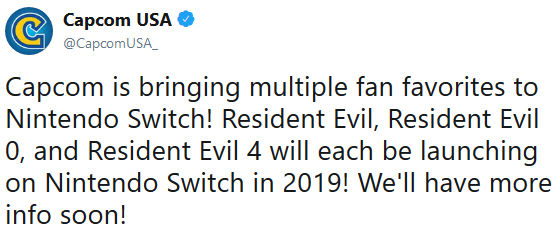 Eski Resident Evil oyunları Nintendo Switch için geliyor
