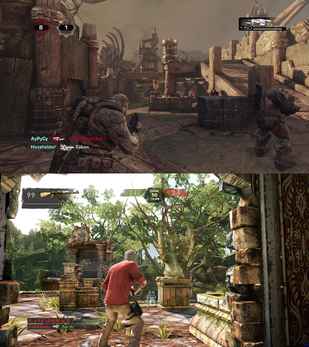 Gears of War 3 vs Uncharted 3!