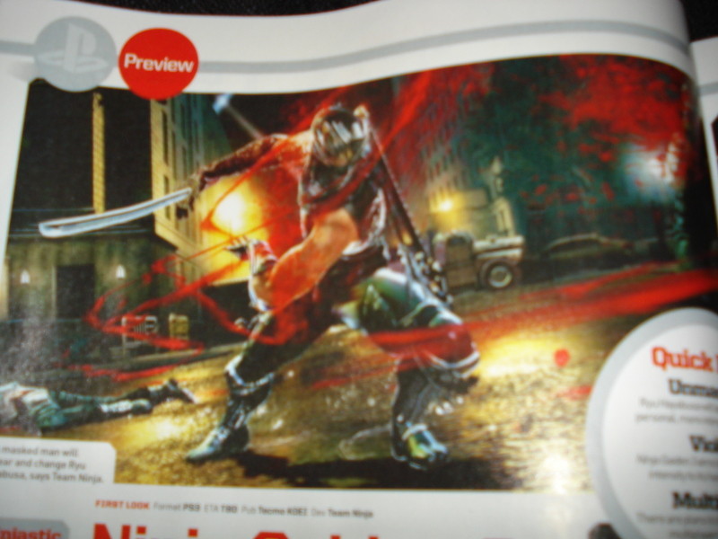Ninja Gaiden 3'ün ilk dergi taramaları