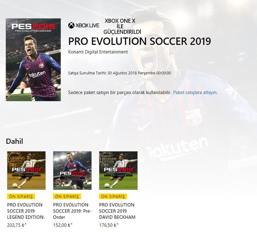 PES 2019'un fiyatı sürpriz bir şekilde değiştirildi