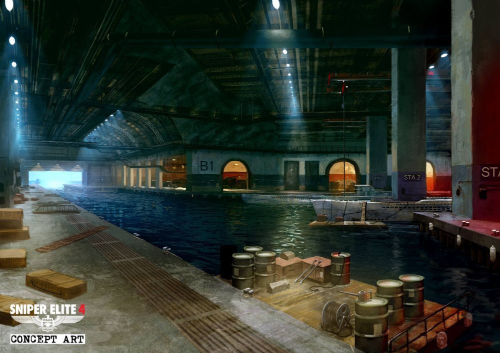 Sniper Elite 4'ten yeni konsept görselleri yayımlandı