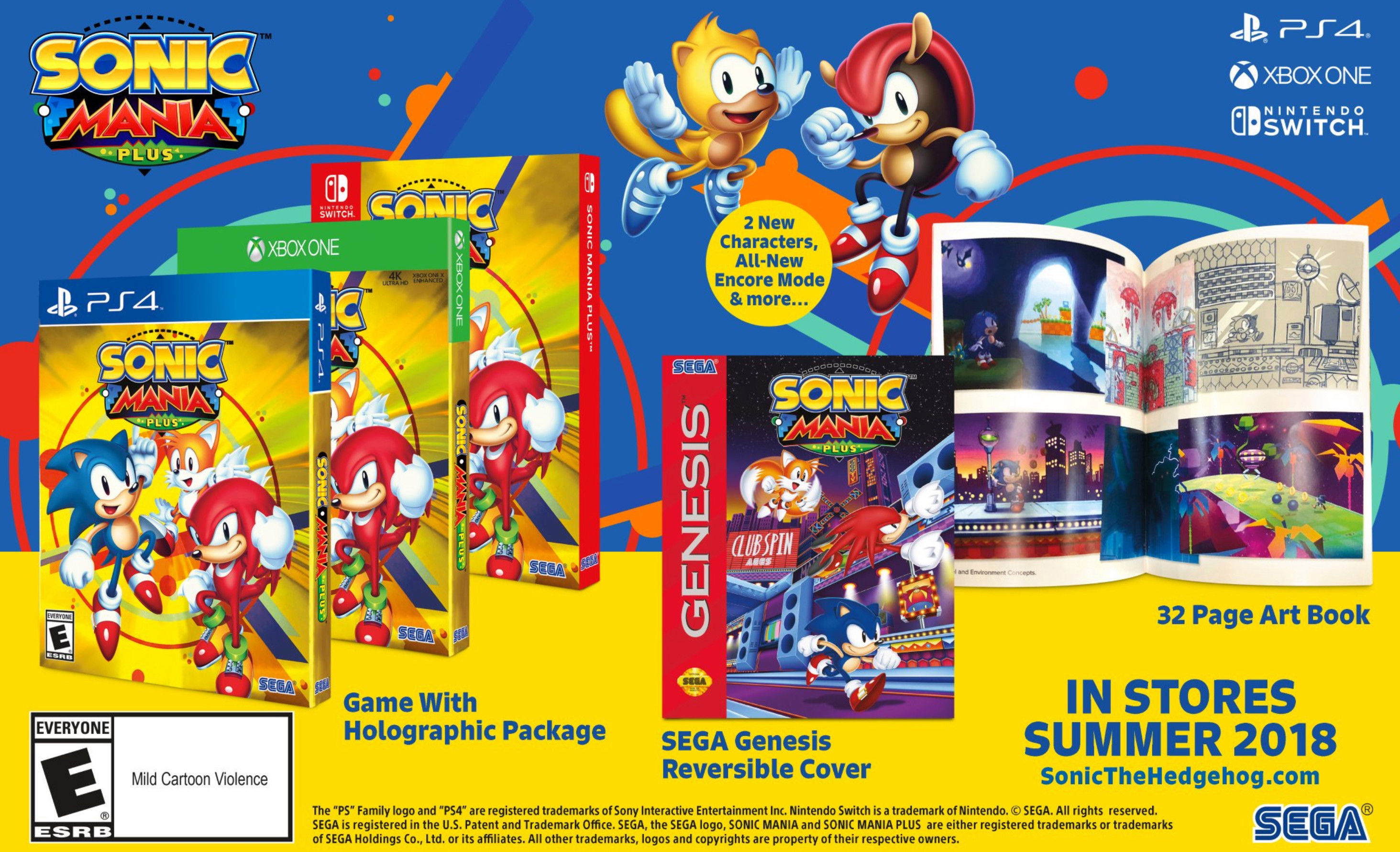 Sonic Mania Plus ve gizli bir Sonic yarış oyunu duyuruldu