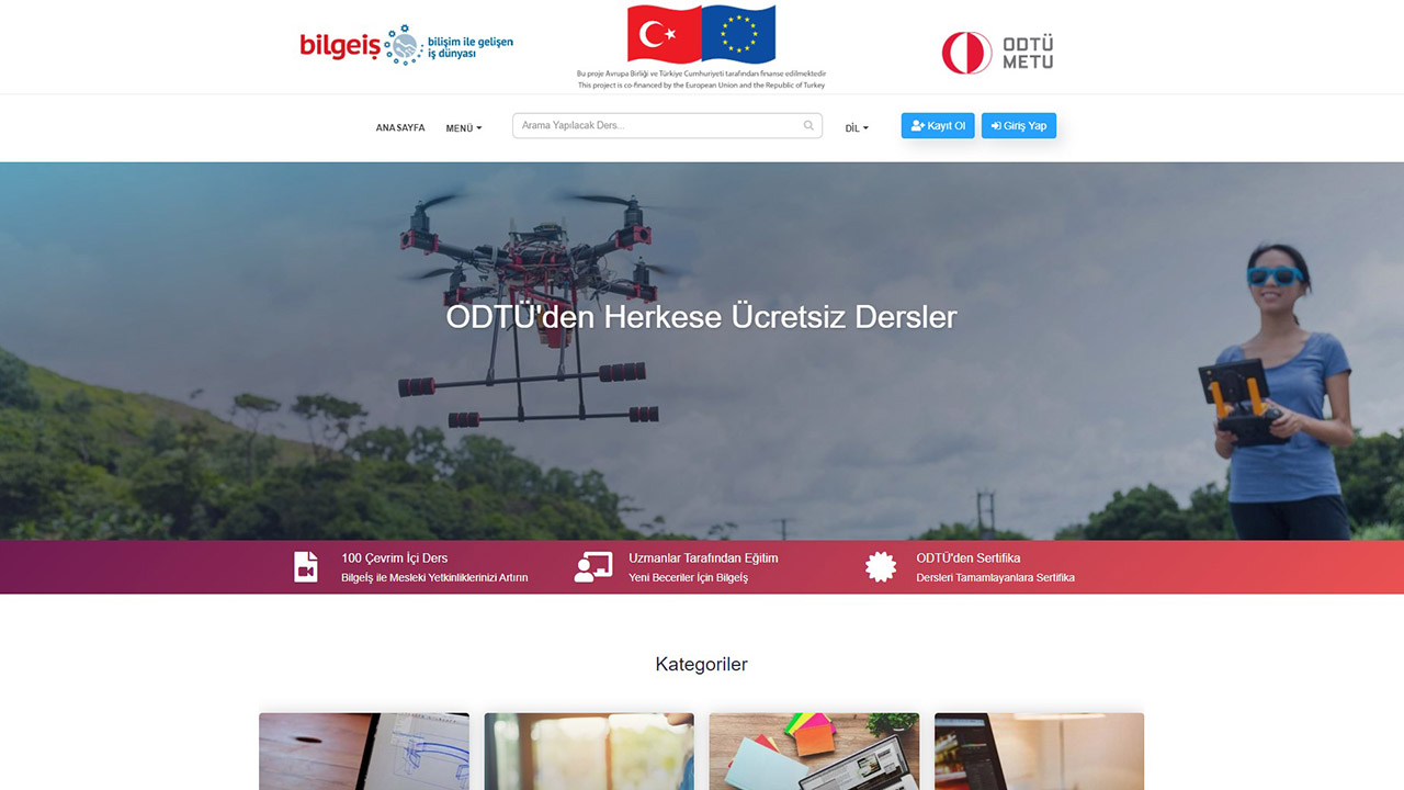 odtü e-sertifika bilgeiş