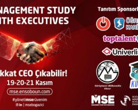 Boğaziçi Üniversitesi Mühendislik Kulübü'nün Tertip Ettiği 'Management Study with Executives' 19 Kasım'da Başlıyor