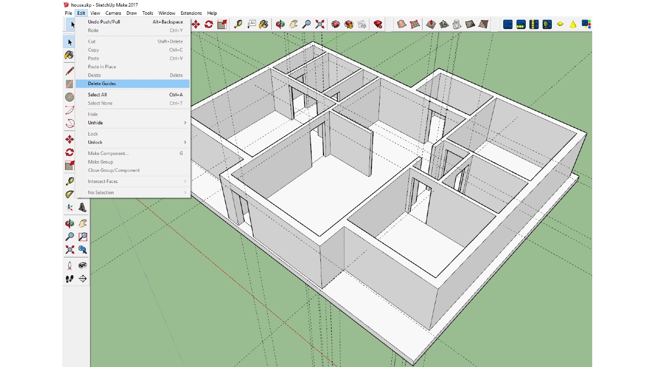 SketchUp yönerge çizgileri