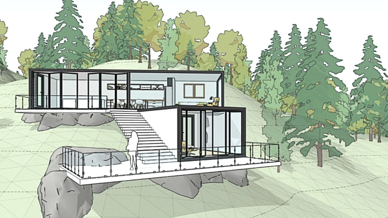 SketchUp'ta yapılmış bir model
