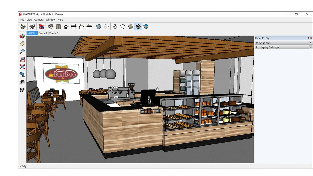 SketchUp ile tasarlanmış bir model
