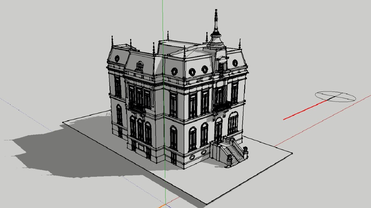 SketchUp ile tasarlanmış bir model