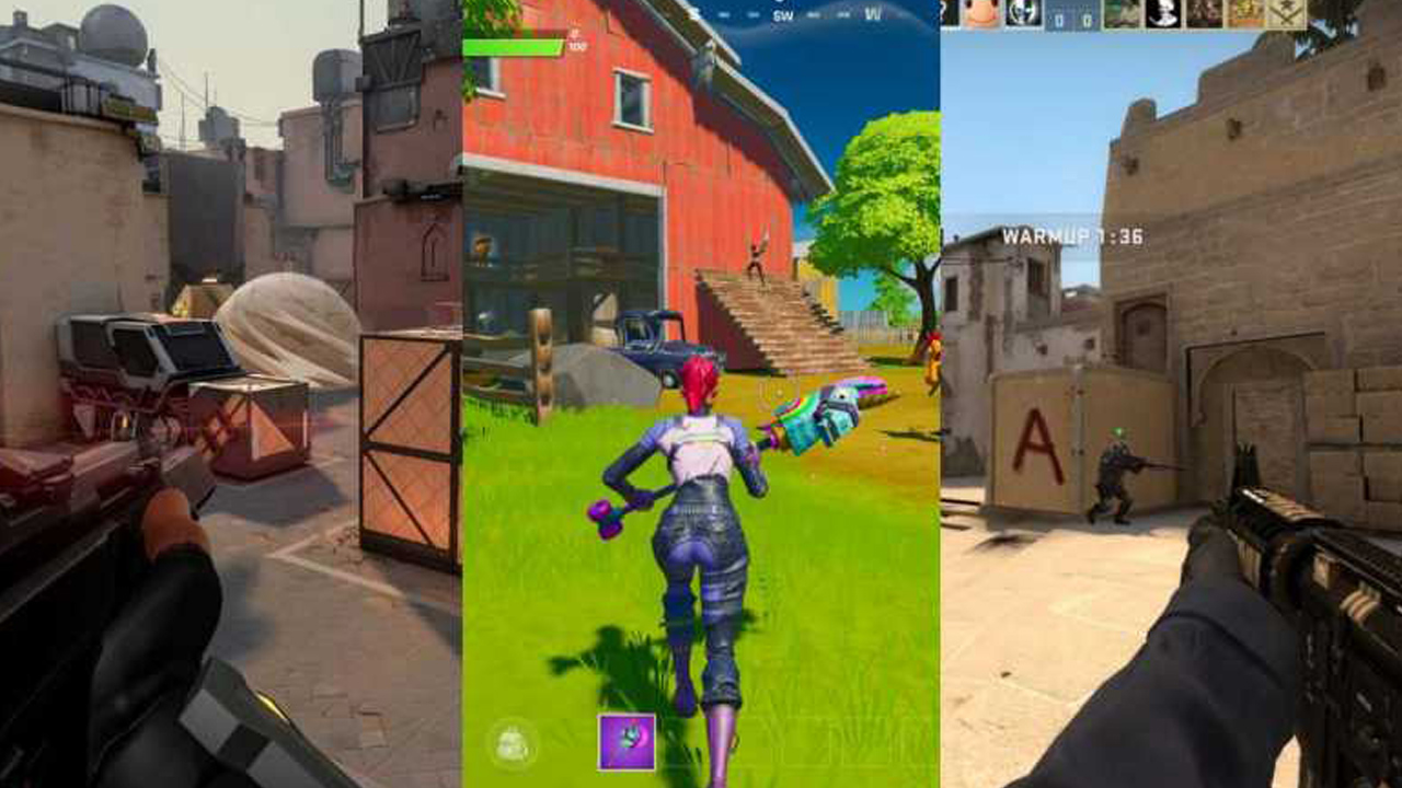 Valorant, Fortnite, CS:GO